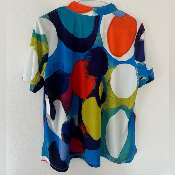 Women’s NWT Ali Miles Short sleeved Shirt Size Large - Picture 9 of 9